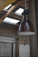 Lampe industrielle suspendue Marron Design industriel