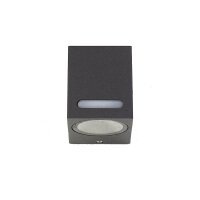 Applique murale aluminium carrée IP44...