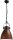 Loft Lampe &agrave; suspendre brune orientable Design industriel