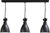 Loft Lampe à suspendre Noir Métal...