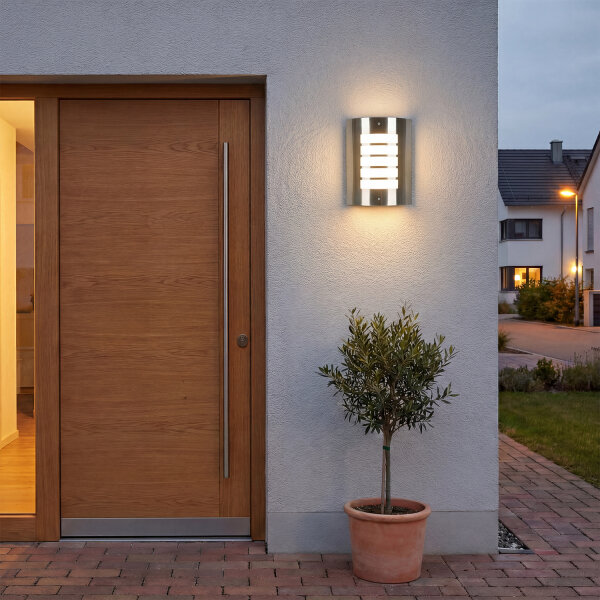 Lampe murale dextérieur en acier inoxydable IP44 résistant aux intempéries Maison Moderne