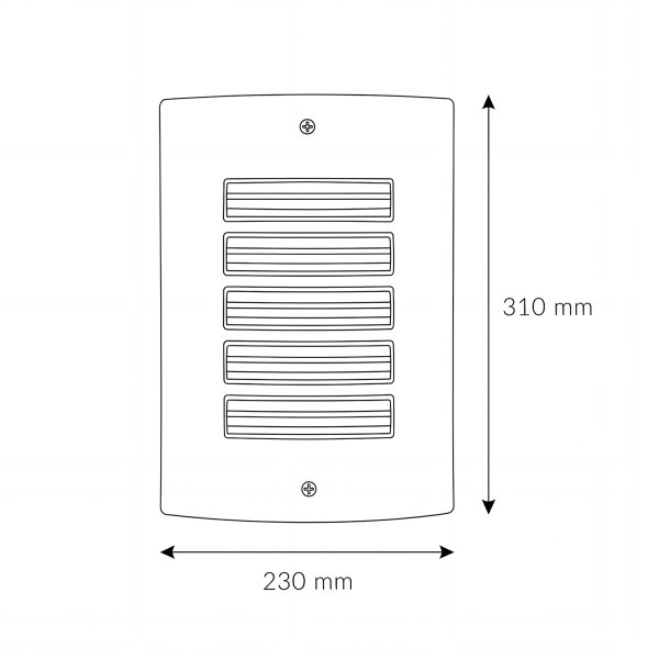 Lampe murale dextérieur en acier inoxydable IP44 résistant aux intempéries Maison Moderne