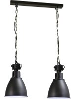Loft Lampe suspendue Noir Métal Style industriel