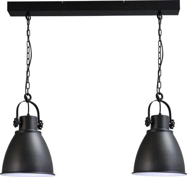 Suspension Noir Métal Premium Artisanat