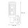 Lampe murale extérieure Acier inoxydable Moderne IP44 Jardin Cour