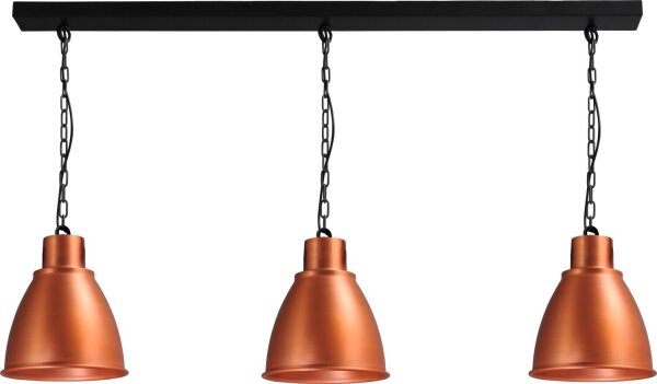 Grande lampe à suspendre en cuivre design industriel loft