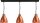 Grande lampe &agrave; suspendre en cuivre design industriel loft