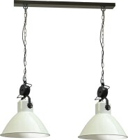 Lampe à suspendre blanche orientable 2xE27...