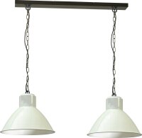 Luminaire suspendu blanc Design industriel fait main