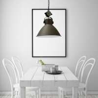 Suspension Gris Métal Industrie Déco