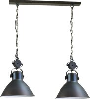 Lampe à suspendre brune orientable Industrie...