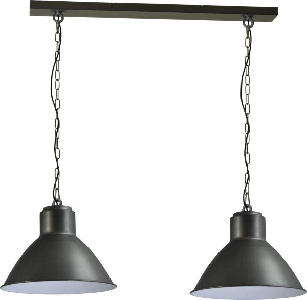 Suspension Gris Métal 2flmg fait main Table de salle à manger